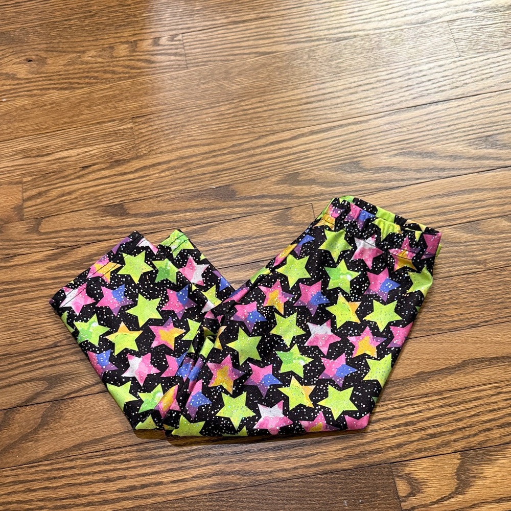 Dori Creations Colorful Star Patterned Leggings Size 6T